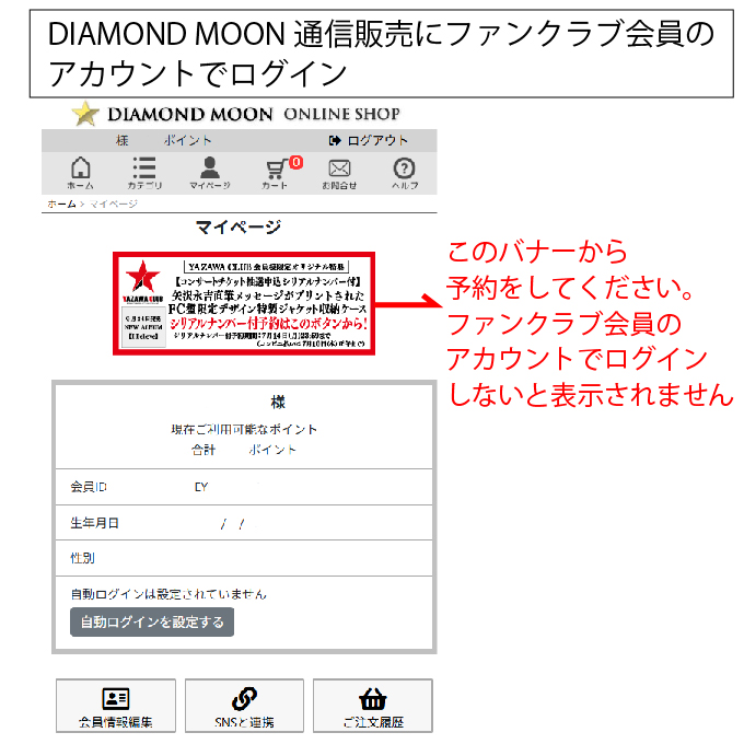 コンサートチケット抽選申込シリアルナンバー付】オリジナルニュー